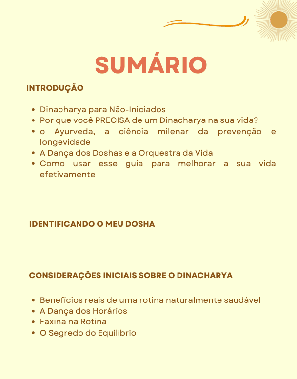Dinacharya, a Rotina da Felicidade - guia completo