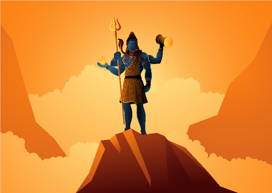 Poster Lord ShivaO Deus da Transformação e Renovação Shiva é uma das divindades mais poderosas e reverenciadas do hinduísmo, conhecido como o Senhor da Destruição e da Transformação. Diferente do que o título pode sugerir, sua destruição não é negativa, m