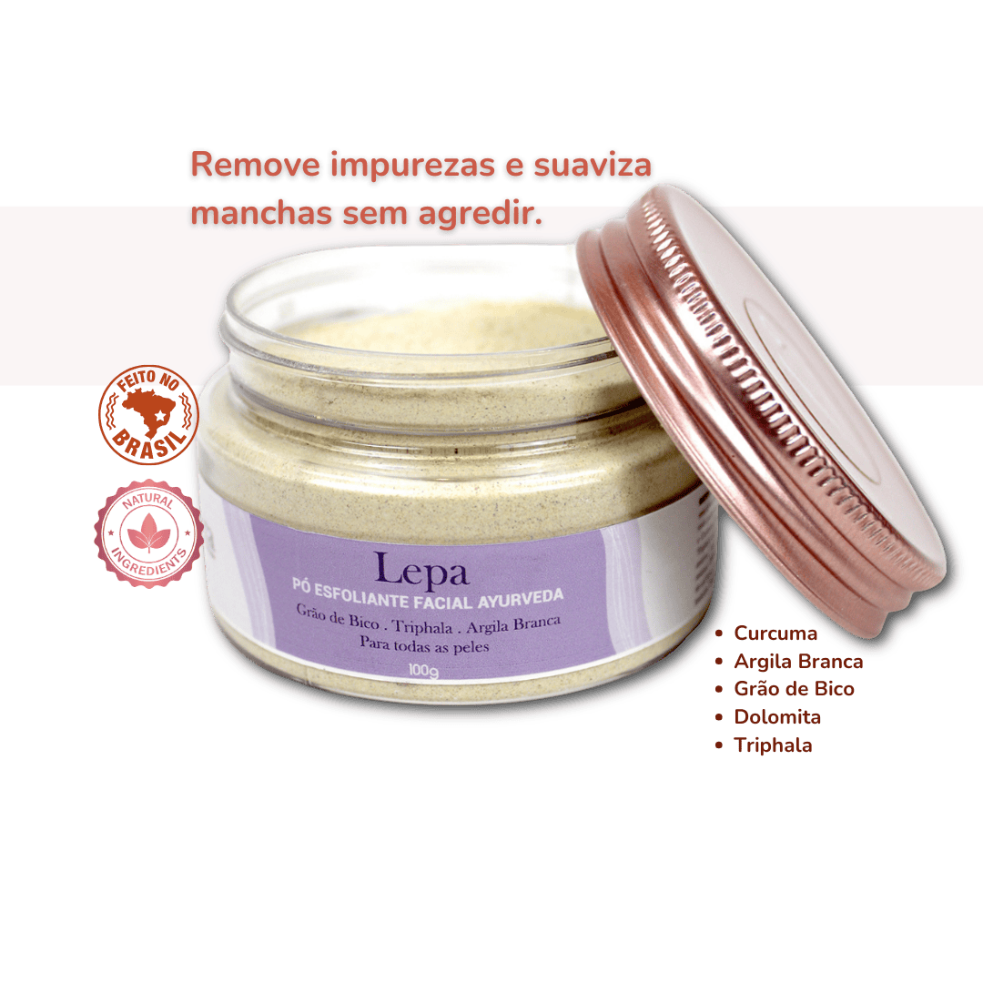 Esfoliante natural em pote