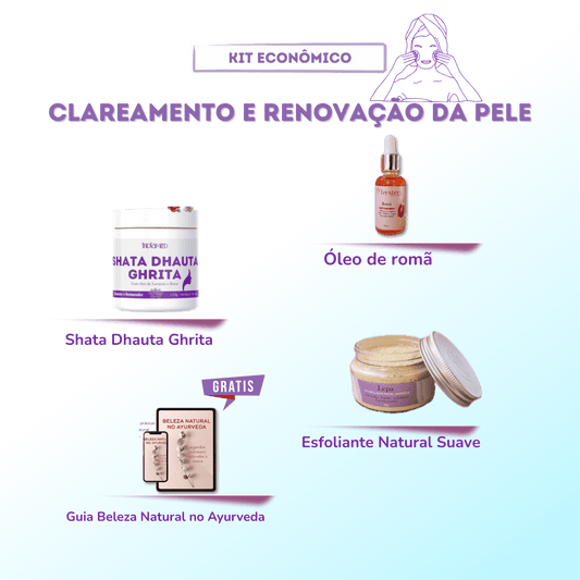 Box Clareamento e Renovação da PeleBox Clareamento e Renovação da Pele – Luminosidade, uniformidade e nutrição profunda O Box Clareamento e Renovação da Pele foi desenvolvido para quem deseja suavizar manchas, uniformizar o tom da pele e recuperar a lumin