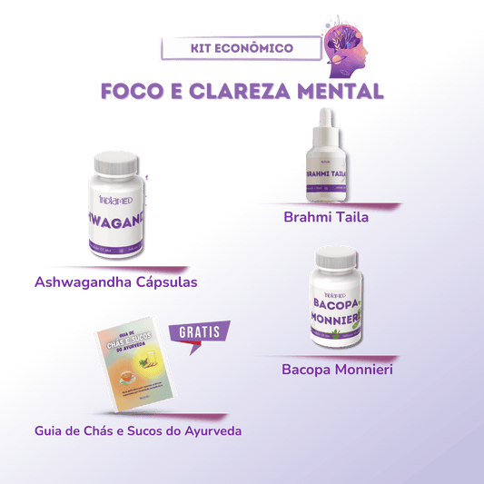 Box Foco e Clareza MentalApoio natural para memória, concentração e equilíbrio emocional O Box Foco e Clareza Mental foi desenvolvido para quem deseja melhorar o desempenho cognitivo, manter o foco e a memória ativos e, ao mesmo tempo, reduzir o impacto d