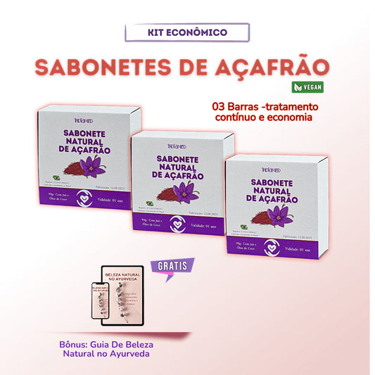 Kit Sabonetes de Açafrão - 03 Un
