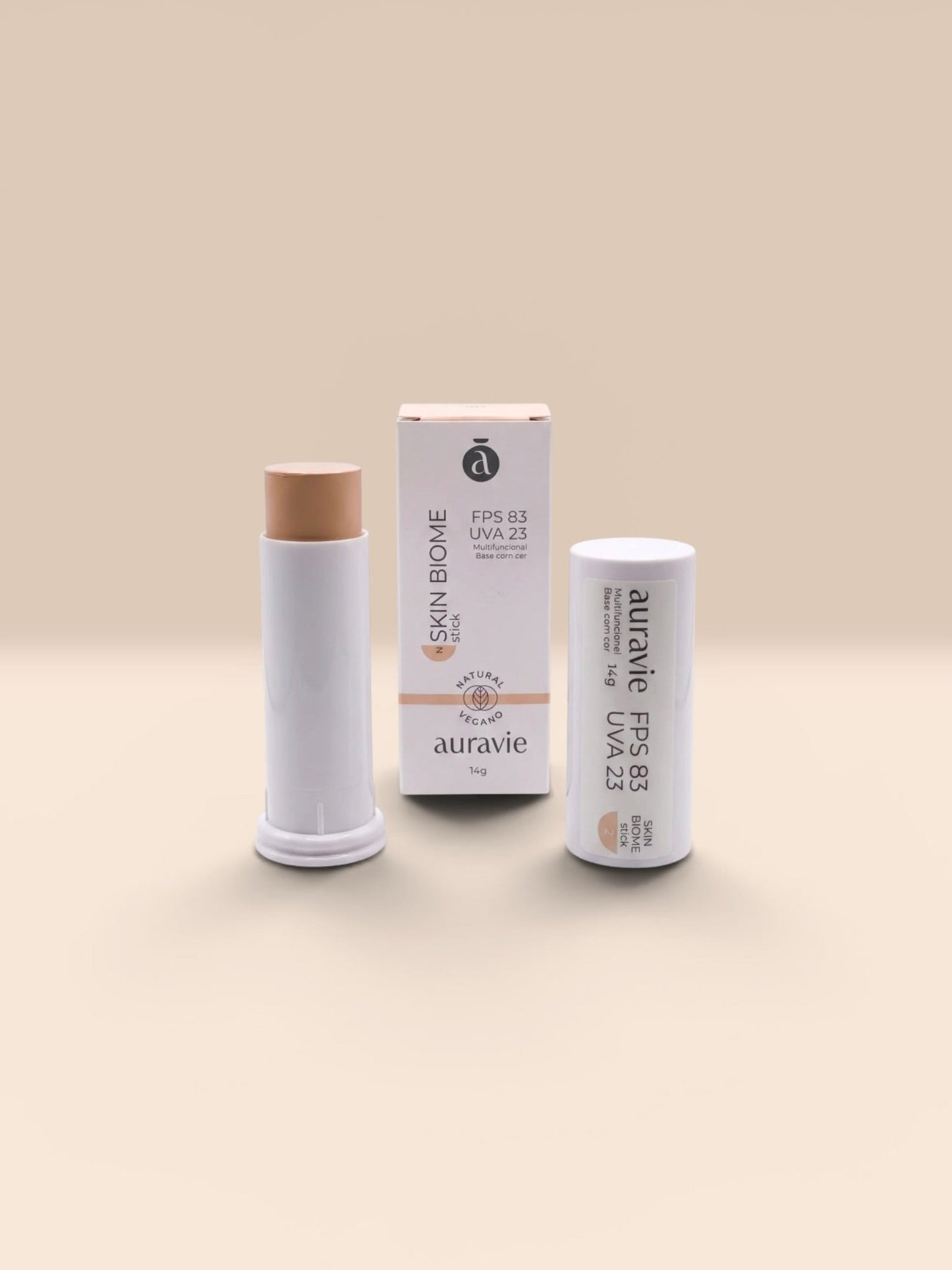 base natural com protetor solar 