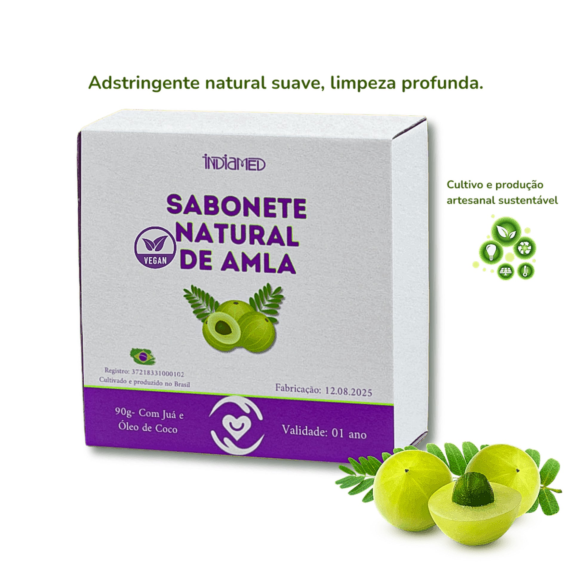 Sabonete natural de amla
