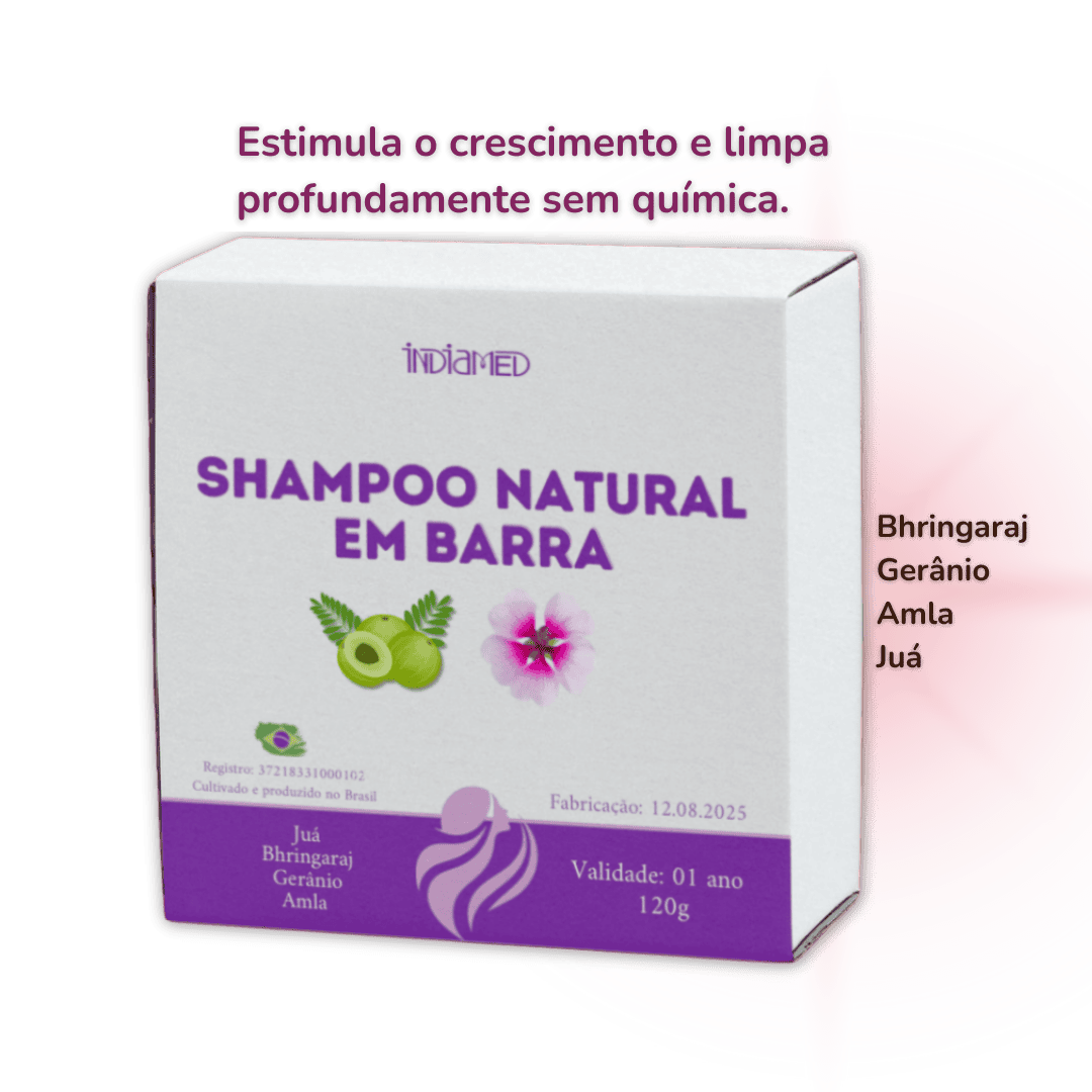 Shampoo vegano em barra