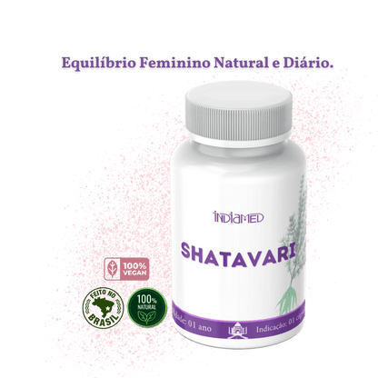 Shatavari Cápsulas — fitoterápico feminino ayurvédico Indiamed