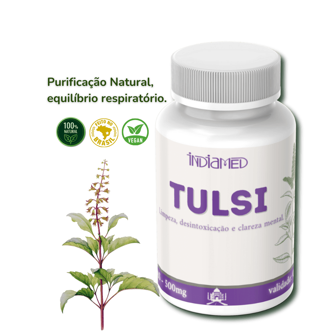 Tulsi Extrato em Cápsulas - Manjericão Santo