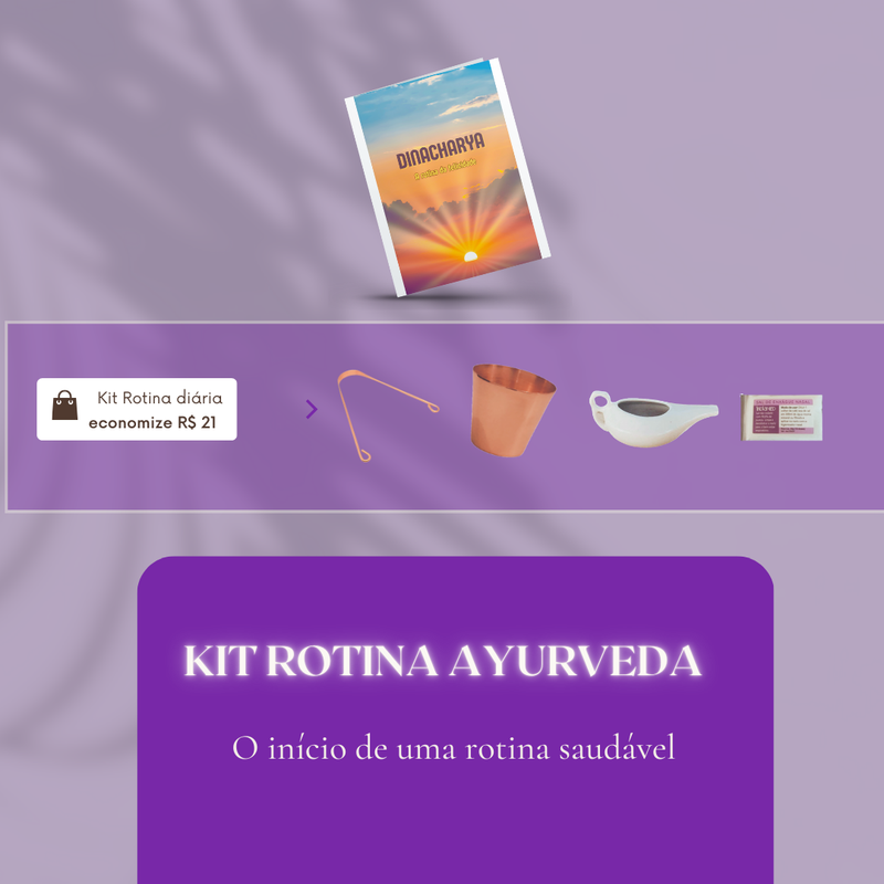 kit rotina diaria ayurveda